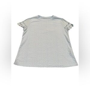 ✨ 5/$30 ✨ SHEIN Sky Blue‎ Textured Knit Fabric Top